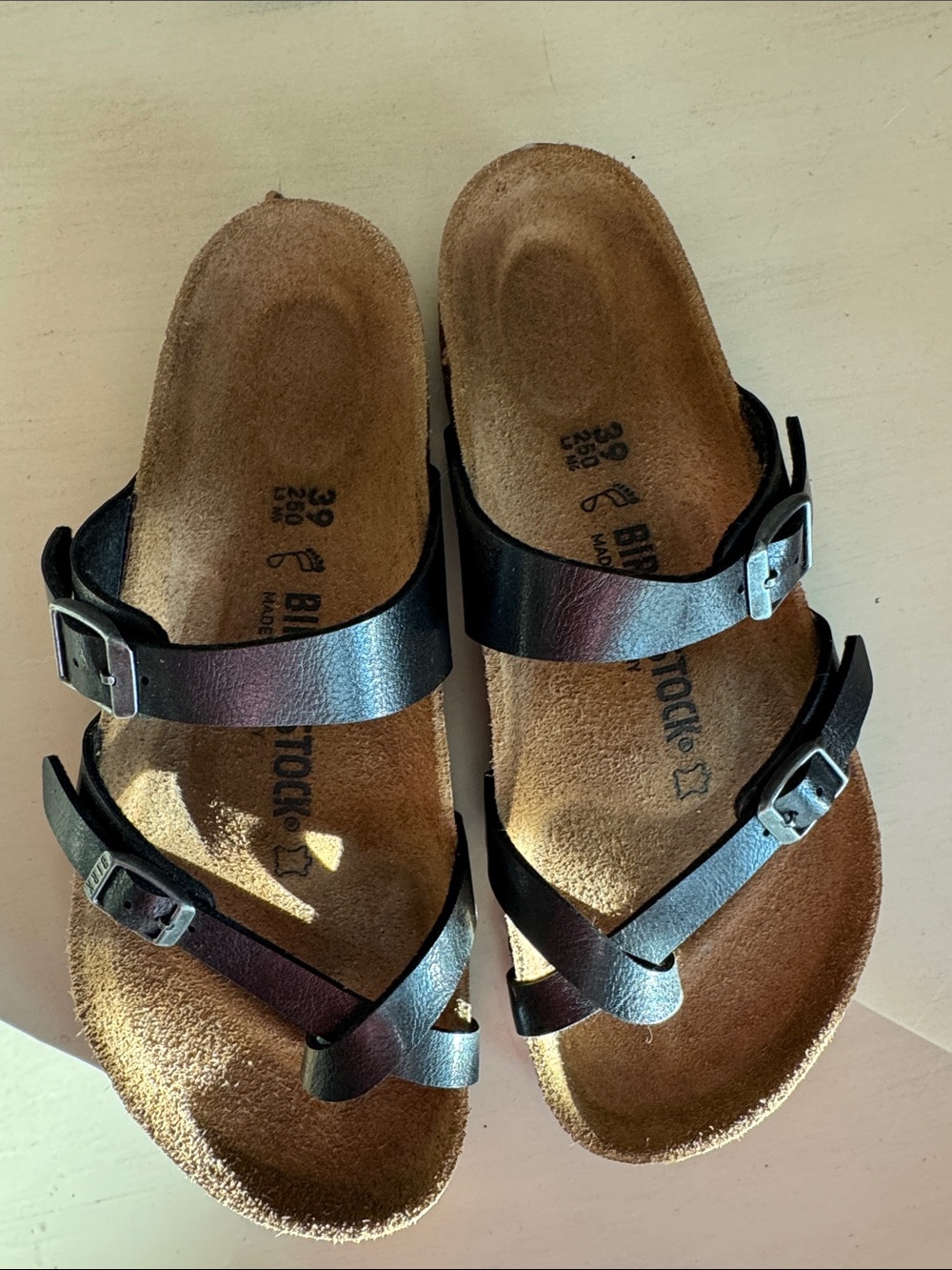 Birkenstock Iridescent Black Mayari Sandals - Picture 3 of 9